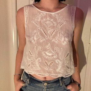 Brandy Melville White Summer Top